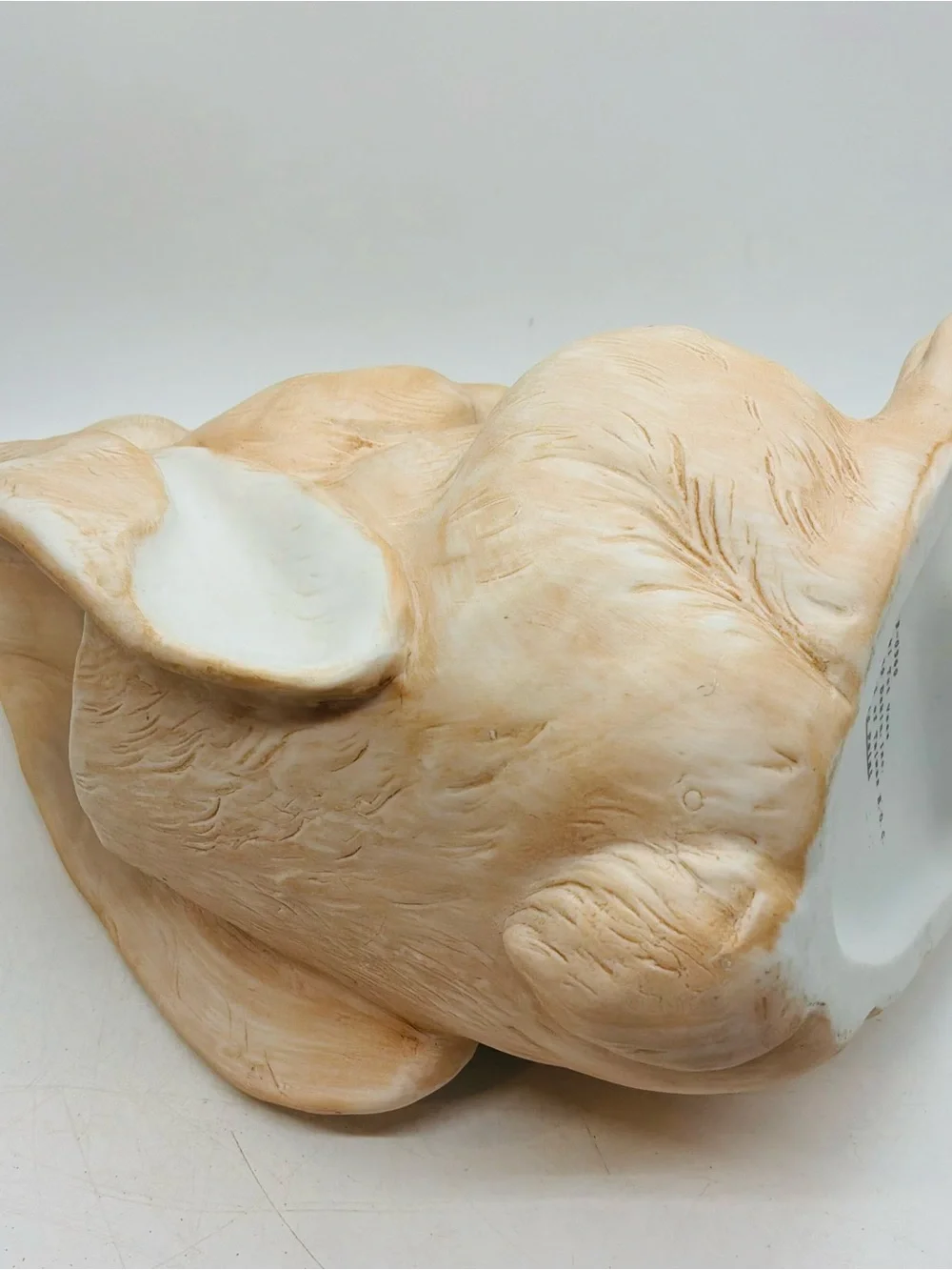 VTG 1989 Dakin Wicki Tut Rabbit Ceramic Figurine Vase Planter Lop Ear Bunny 9” T